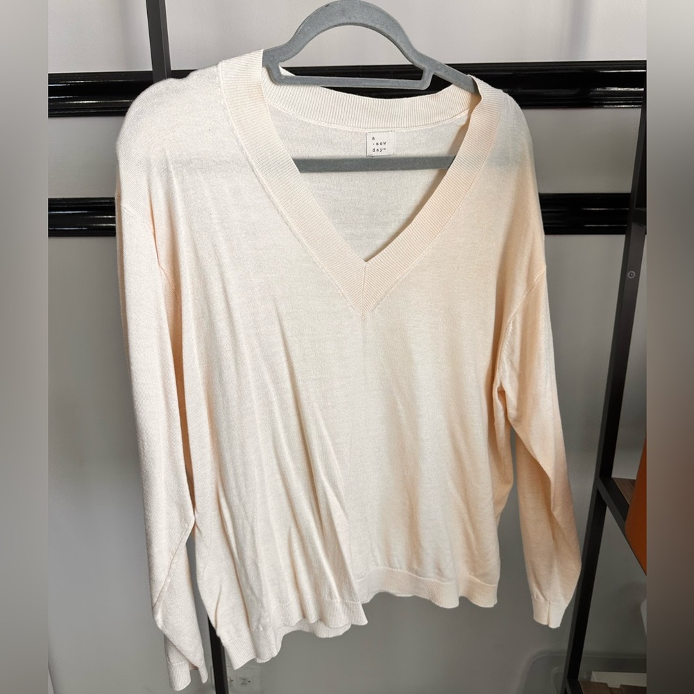 A New Day Ivory Knit Top